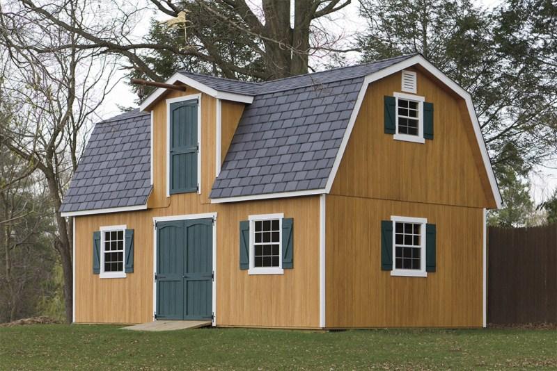 Two-Story Dutch Barn Style Shed.